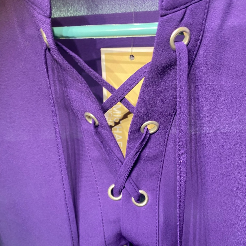 ๐ฅ๐โก๏ธNWT Purple Sleeveless Top by MK - Picture 8 of 13
